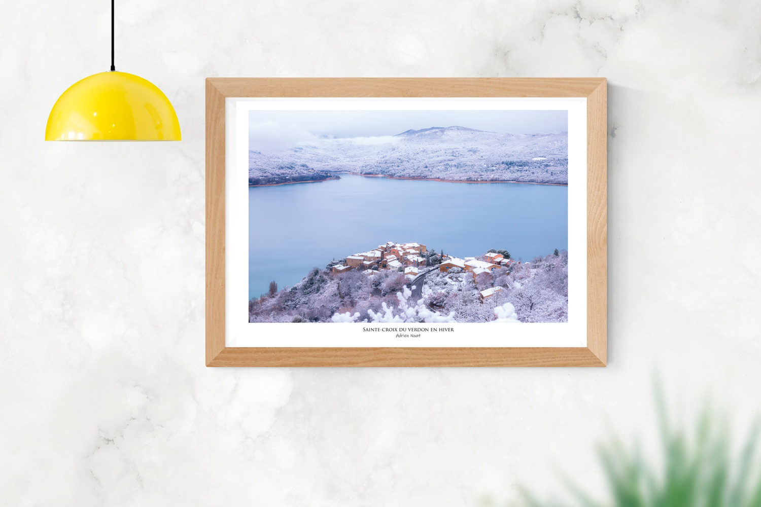 Affiche "Sainte-Croix du Verdon sous la neige"